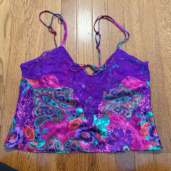 VTG Victoria's Secret Cami Shorts Gold Label small 90s, Cheeky lingerie satin - Picture 6 of 13